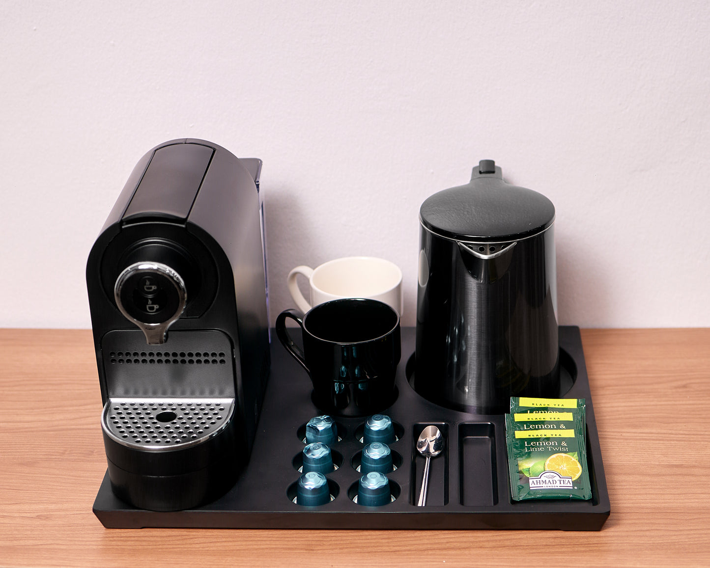 Coffee Machine and Electric Kettle Welcome Tray
