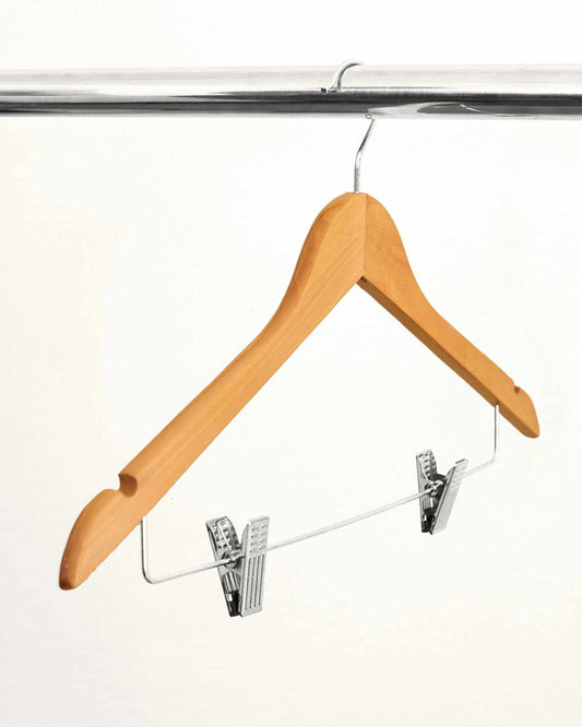 Wooden Skirt / Trouser Hanger - Serene Hospitality Solutions