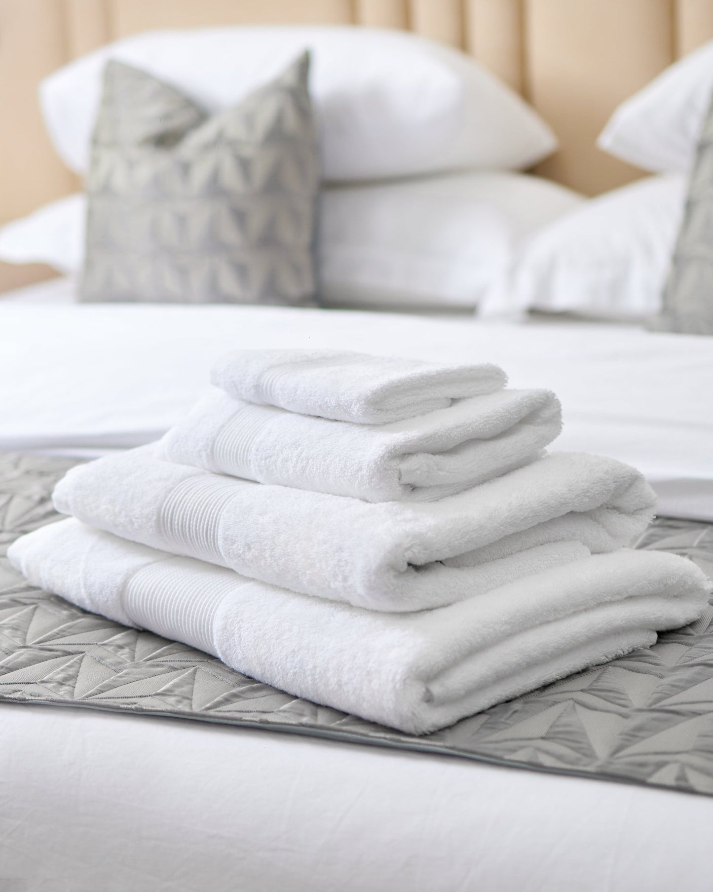 100% Cotton Hotel Towels - Serene Dobby Design - Serene Hospitality Solutions