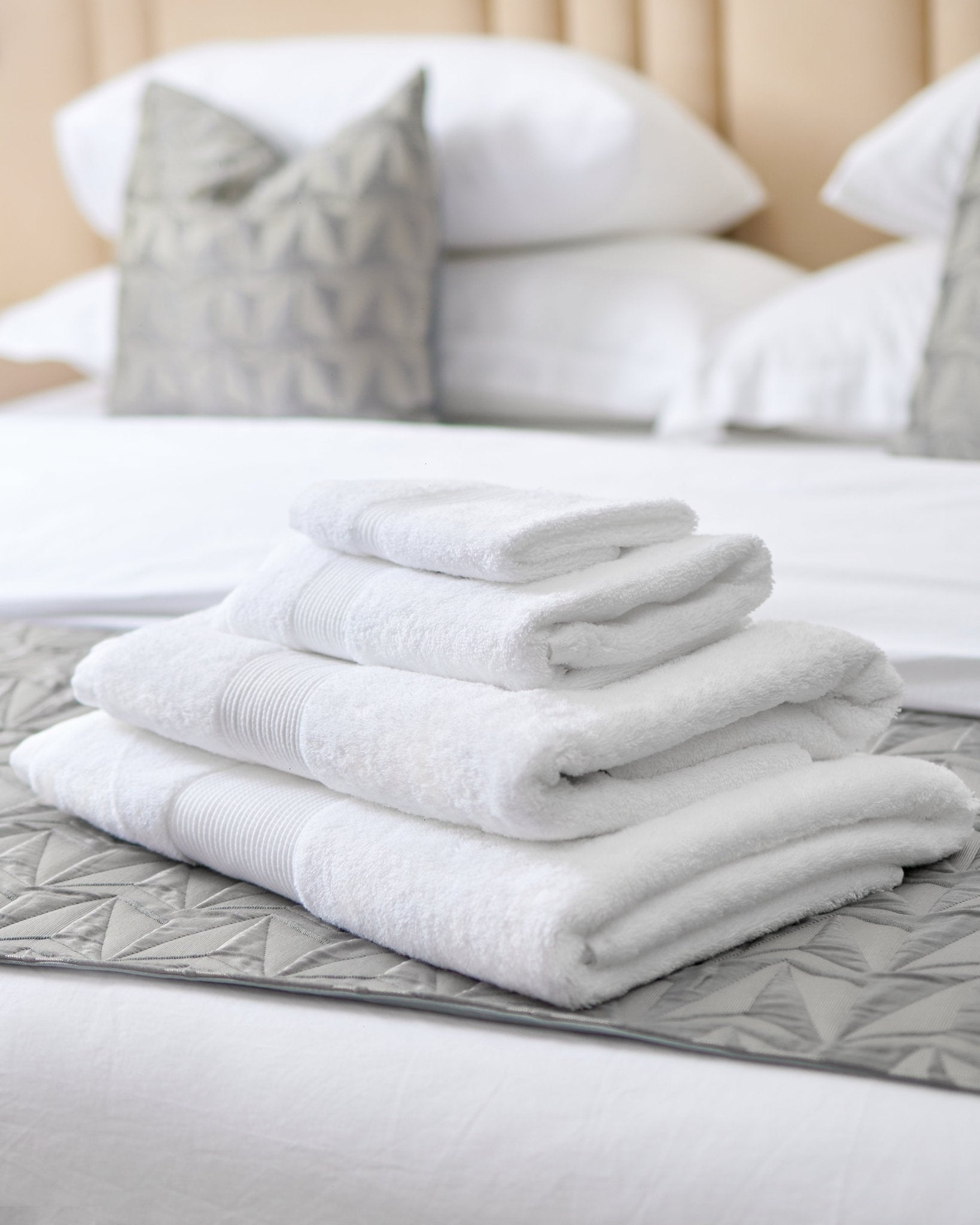 100% Cotton Hotel Towels - Serene Dobby Design - Serene Hospitality Solutions