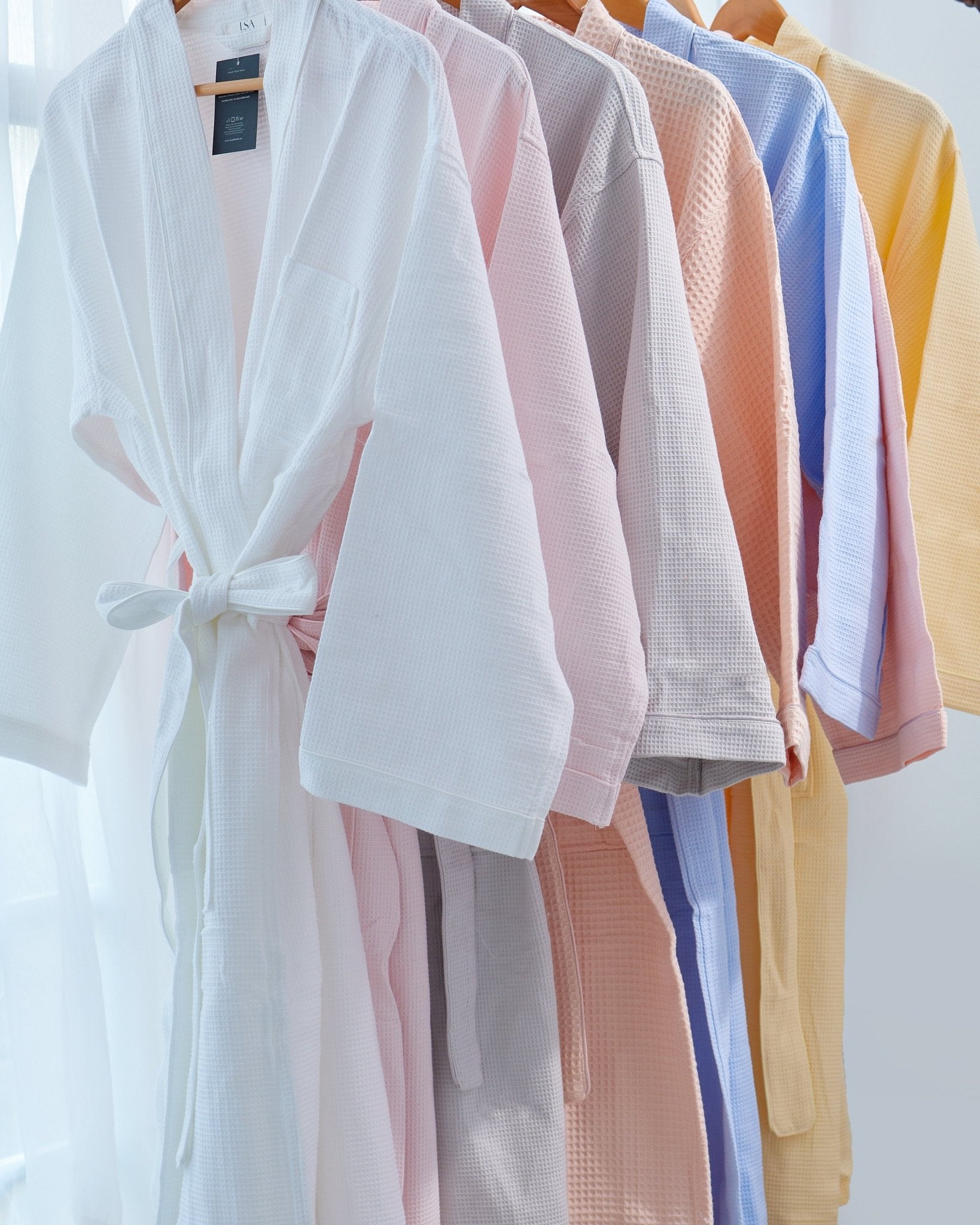 100% Cotton Waffle Bathrobe - Serene Hospitality Solutions
