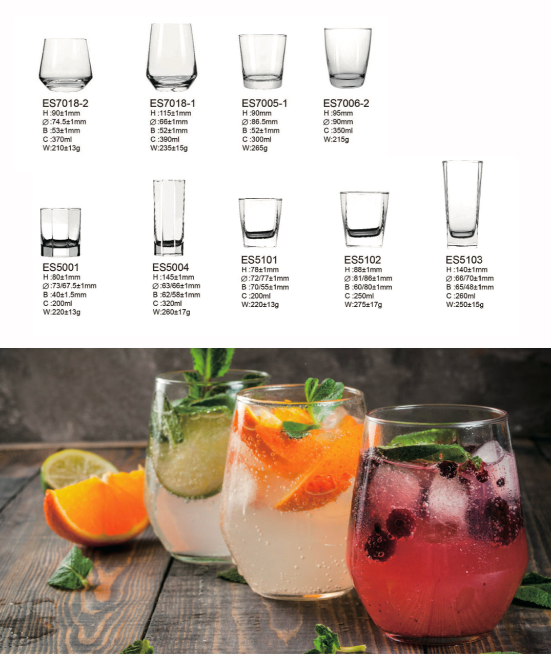 Drinkware - Wine Glasses and  Glass Cups