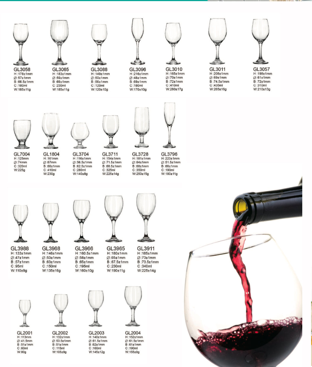 Drinkware - Wine Glasses and  Glass Cups