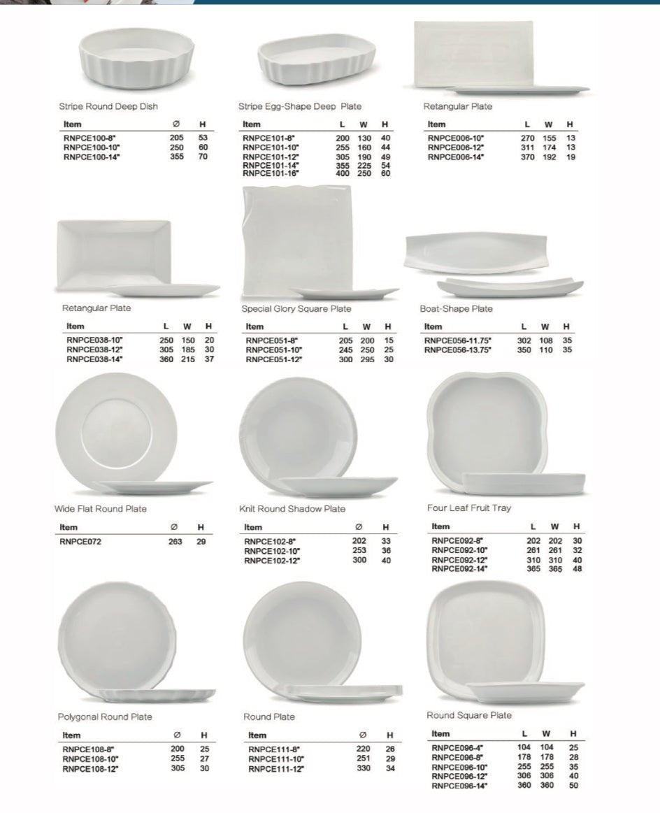 Dinner Plates - Serene Hospitality Solutions