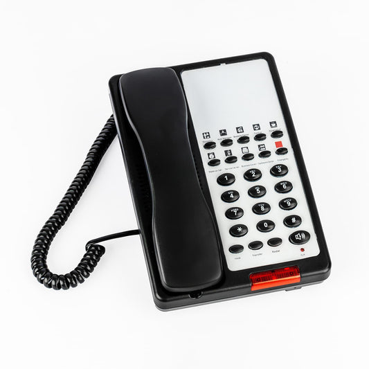SN - 0001B Black Telephone - Serene Hospitality